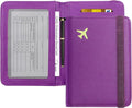 ZOPPEN Passport Holder Wallet, Passport Cover Travel Wallet Women Travel Essentials Accessories Document Organizer Travel Must Haves Rfid Blocking Cover Case for Women and Men, Purple