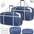 DIMJ Compression Moving Bags - Extra Large Heavy Duty Comforter Storage Bag with Window, Packing Totes with Strong Handles & Zipper, Space Saving Box Containers for Blanket, Clothes, Bedding, 2 Pack