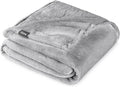 Bare Home Fleece Blanket - King Size - Ultra-Soft Lightweight for Bed, Sofa, and Couch - Luxury Microplush - Cozy Warm Blanket (King, Light Grey)