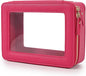 Aveniee Clear Makeup Bag Organizer,Large Travel Toiletry Bag for Women, Waterproof Cosmetic Pouch with Zippers,Car Organizers and Storage Case for Accessories,Hotpink