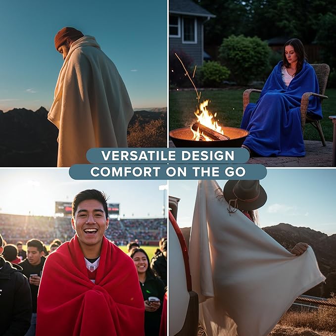 Bare Home Polar Fleece Blanket - King Size - Warm & Cozy - Premium Lightweight Blanket for Bed, Sofa, Camping, Travel & Cold Nights (Light Blue)