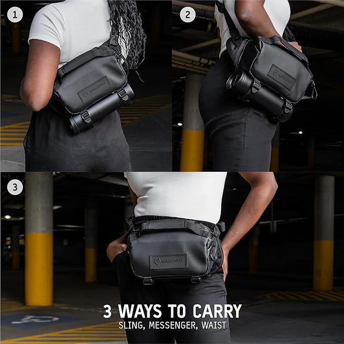 WANDRD ROGUE V1 6L Sling: Compact Camera Sling and Crossbody Bag with Fast Access, 3-Way Carry– Lightweight Everyday Bag Great for Travel, Photography, and Daily Use (Dallol Yellow)