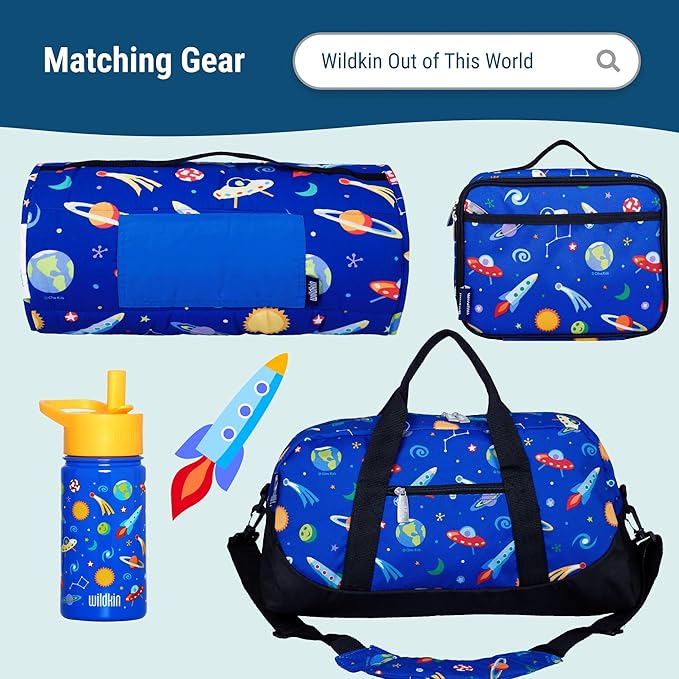 Wildkin 12-inch Kids Backpack – Padded, Adjustable, Ideal for Daycare & Travel - Out of this World