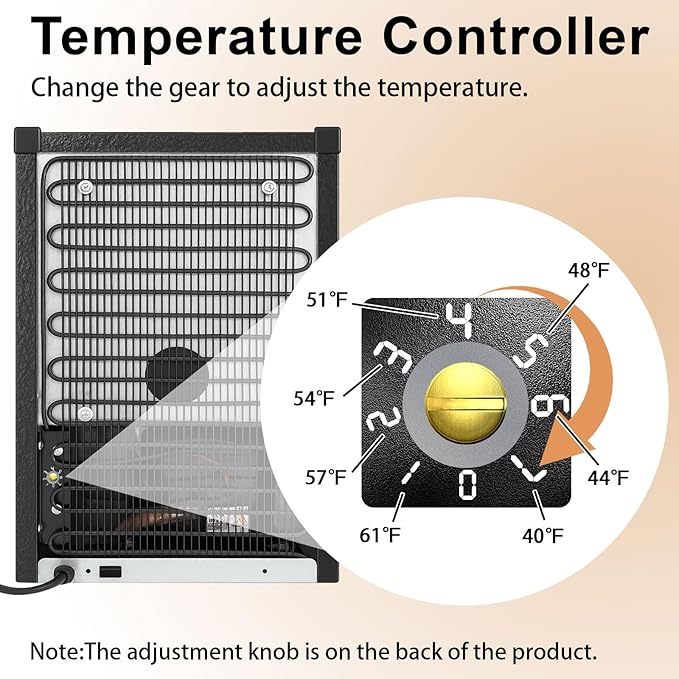0.95 Cu.Ft Mini Refrigerator and Beauty Fridge, 24 Cans Mini Fridge with Mirror Door, Temperature Control, Removable Shelf, Compact Cooler for Bedroom, Dorm, Office, Beverage Beauty Storage