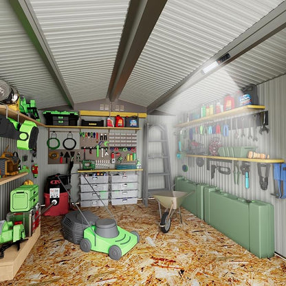 Metal Storage Shed,Outdoor Storage Building 10x14,Large Backyard Sheds with Lockable Doors,Waterproof Outside Storage Shed