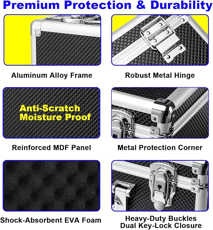 Multi color Card Storage Hard Case, Sports Card Collection Boxes,Trading Cards Cabinet, Carrying Cases Specially Adapted to Hold Sports Trading Cards, Toploader Box