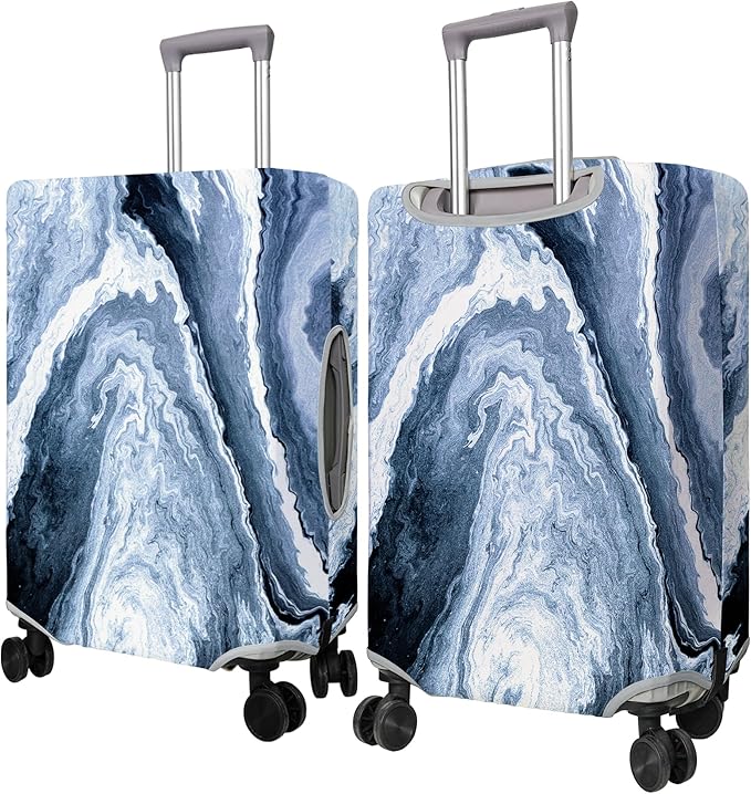 Travel Luggage Cover Suitcase Protector Fits 18-32 Inch Wheel Covers PatternedTravel Related Items Flower Luggage Protector Elastic XL