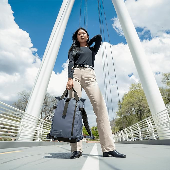 WANDRD All New PRVKE 15L V4 Camera Backpack: Built-In Camera Cube Travel Backpack with Quick Side Access, Rolltop Expansion, Clamshell Opening, Magnetic Tote Handles