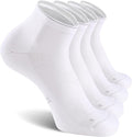CS CELERSPORT 2/5 Pairs Ankle Compression Socks for Men and Women Running Athletic Socks