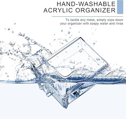 Sorbus Acrylic Makeup Organizer - Organization and Storage Case for Cosmetics Make Up & Jewelry - Big Clear Makeup Organizer for Vanity, Bathroom, College Dorm, Closet, Desk (4 Large, 2 Small Drawers)