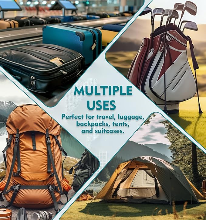 ANVIL 4 Digit Luggage Locks, TSA Locks for Luggage, Advanced TSA008 core, Alert Indicator for Your Travel Lock, Suitcase Lock. (3, Blue)