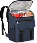 Cooler Backpack Soft Insulated Leak Proof 50 Cans Insulated Backpack Cooler Portable Picnic Camping Beach Hiking BBQ Lunch Backpack for Men and Women - Blue