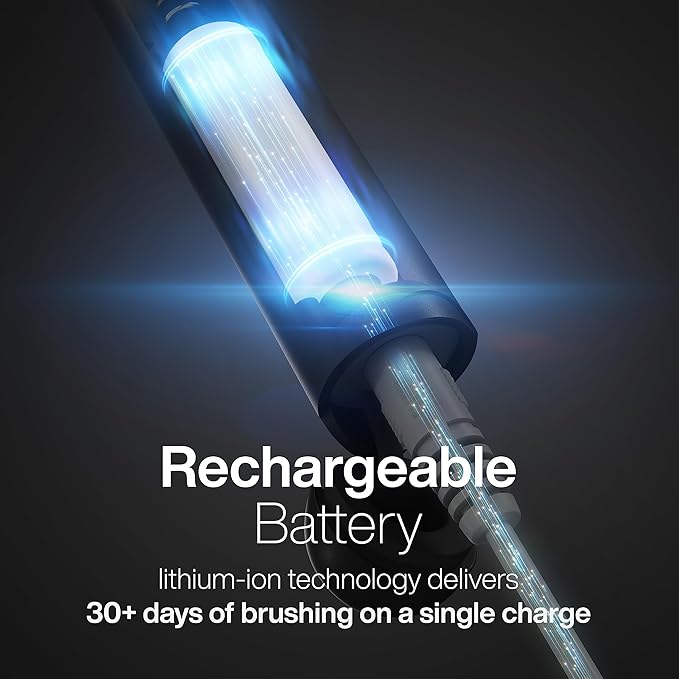 Aquasonic Icon ADA-Accepted Rechargeable Toothbrush | Magnetic Holder & Slim Travel Case | 2 Brushing Modes & Smart Timers | Gentle Micro-Vibrations(Onyx)