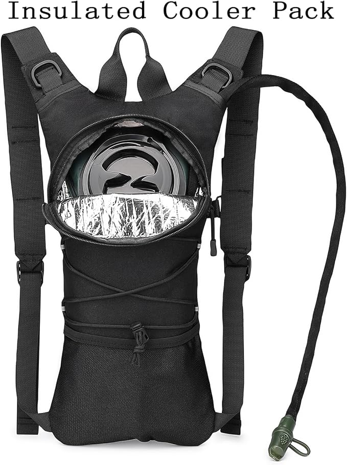 ATBP Running Hydration Vest Pack Thermal Insulation 3L TPU Water Bladder Tactical Backpack Bag for Cycling Hiking Daypack Men & Women
