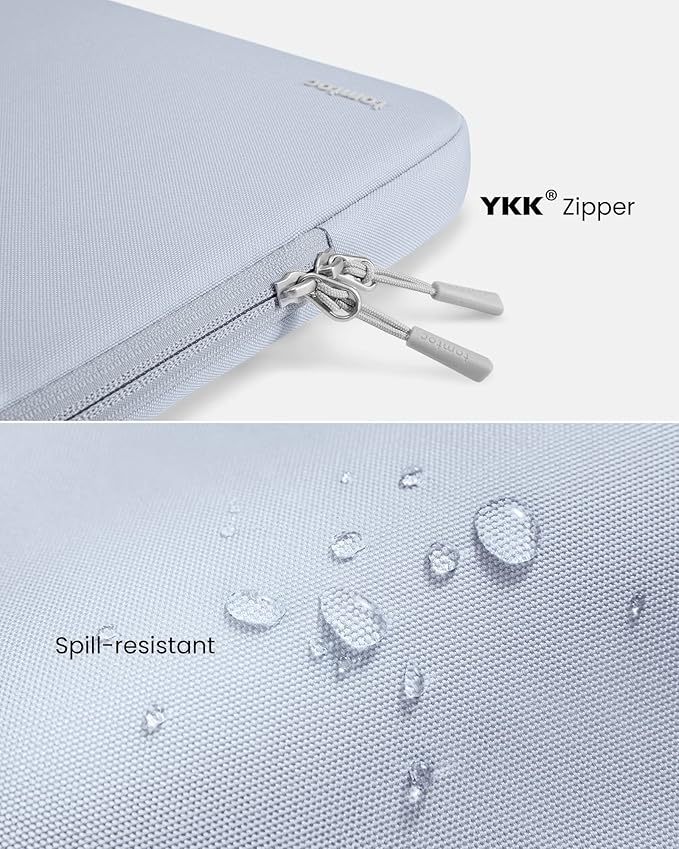tomtoc 360° Protective Laptop Sleeve for 13-inch New MacBook Air M4/A3240 2025, M3/A3113, M2/A2681 M1/A2337 A2179 A1932, 13-inch MacBook Pro M2/A2686 M1/A2338, Water-Resistant Computer Case Bag