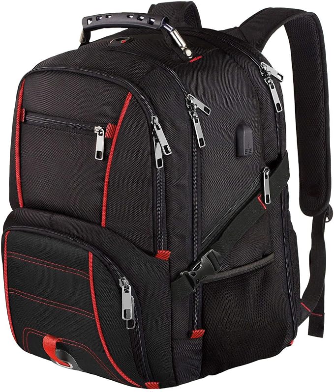 LTINVECK Travel Laptop Backpack, Extra Large Backpack for Men Women with USB Charging Port, TSA Friendly Heavy Duty Big Business Computer Backpacks Bag Fit 17 Inch Laptops, RFID Backbag