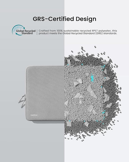 tomtoc 360° Protective Laptop Sleeve for 14-inch MacBook Pro M5/M4/M3/M2/M1 Pro/Max A3434 A3112 A3401 A3185 A2992 A2918 2025-2021, Water-Resistant Case Bag with Accessory Pocket for 13.8Surface Laptop