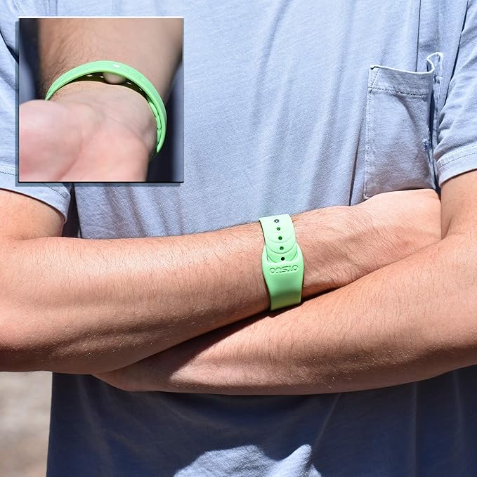 Nausea Relief Wristband for Motion and Sea Sickness | Anti-Nausea Acupressure Bands for Morning Sickness | Sea Bands for Motion Sickness Relief. (Lime)