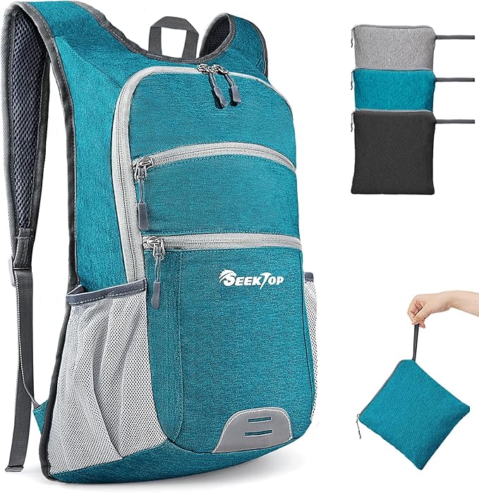 Seektop 20L Hiking Backpack Ultra Lightweight Waterproof Travel Backpack Packable Small Outdoor Bag Foldable Day Pack for Women Men
