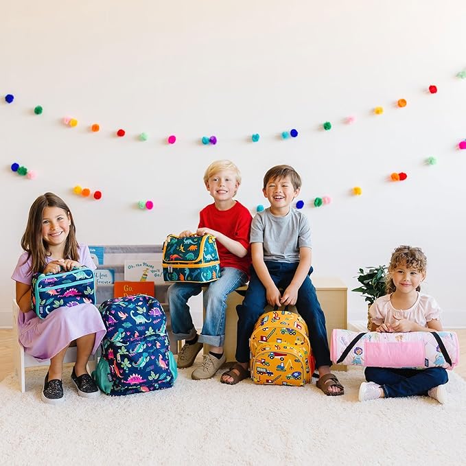 Wildkin Kids Insulated Lunch Box – Durable and Reusable for School & Travel - Rainbow Unicorn