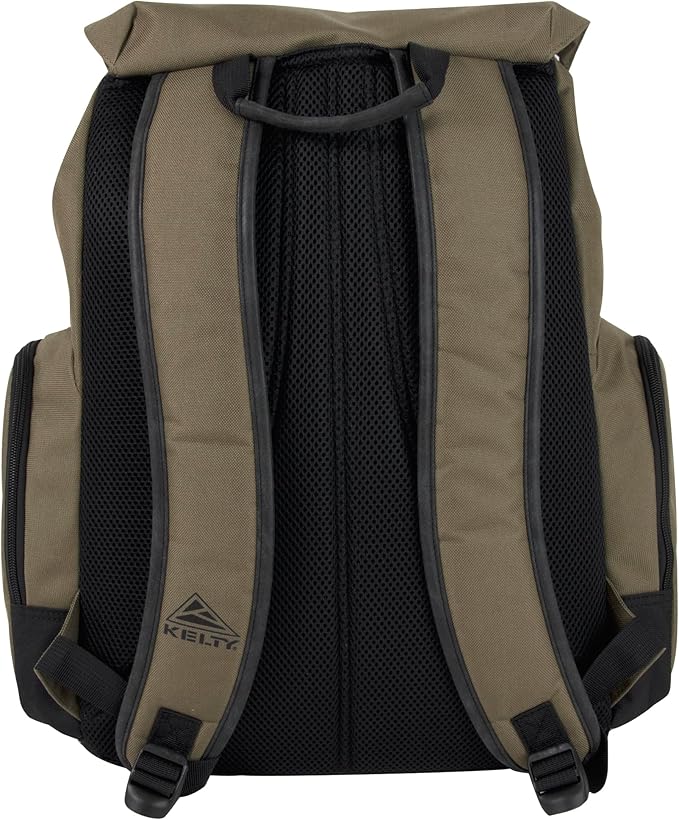 Kelty Hiking Backpacks 23 L Canvas Travel Laptop Backpack for Men Women, 18" Business Work Rucksack College Computer Bag (Olive Travel Pack)