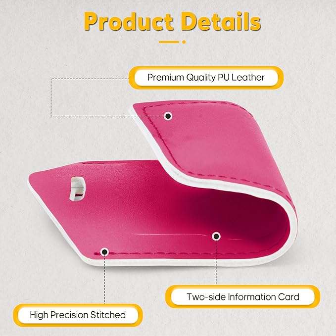 Travelambo Luggage Tags for Suitcases PU Leather Travel Tags Bag Tags Privacy Protection Travel Essentials