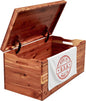 Amish Made Wooden Storage Chest Trunk Box with Lid and Handles for Bedroolanket, Clothes, Anti-Slam Hinges, Handmade, Rustic, Cedar Wood, Natural Stain, 42"