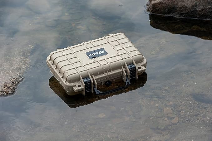 MEIJIA Portable All Weather Waterproof Protective Hard Case, Small Camera Case,Dry Case with Customizable Foam,Fit Use of Drones, Camera,Equipments, 11.65 ”x8.35”x3.78”