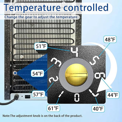 0.9 Cubic Feet Mini Fridge,24 Can Freestanding Beverage Refrigerator with Glass Front Door for Soda, Beer Under Counter Small Refrigerator with Adjustable Shelves(Black)