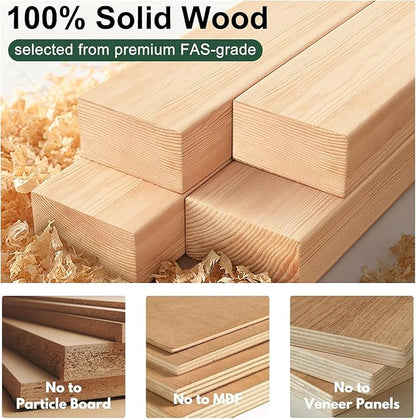 Rainbow Home Bergan Nightstand with 2 Drawers & Open Shelf, 100% Solid Oak Wood, Mid Century Modern Bedside Table for Small Spaces, Practical Storage for Bedroom