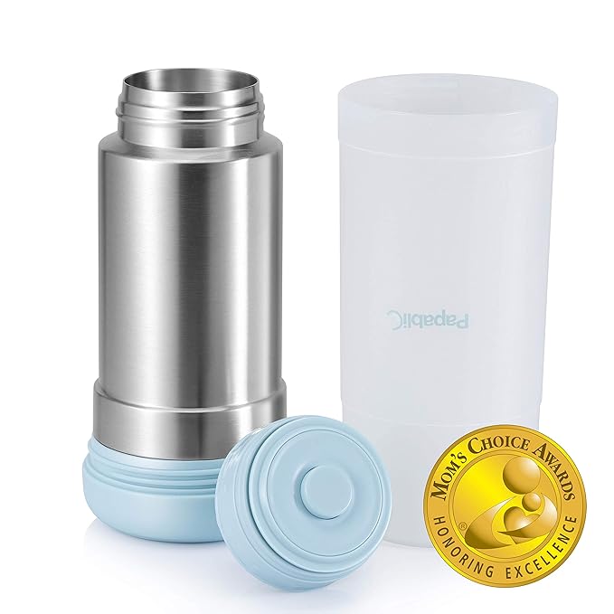 Papablic Portable Travel Baby Bottle Warmer On The Go, Fits Most Car Cup Holders, 12 oz