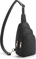 Telena Small Sling Bag for Women Leather Crossbody Fanny Packs Chest Bag for Women