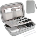 ProCase Hard Travel Electronic Organizer Case for MacBook Power Adapter Chargers Cables Power Bank Apple Magic Mouse Apple Pencil USB Flash Disk SD Card Small Portable Accessories Bag