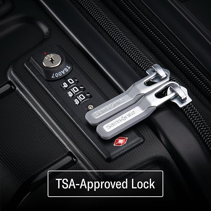 Samsonite Freeform 23-Inch Hardside Carry-On Luggage with Spinner Wheels - Hardshell Carry-On Suitcase - TSA, Airline-Approved - Expandable Hard Shell, Smooth Rolling Wheels for Lightweight Travel.
