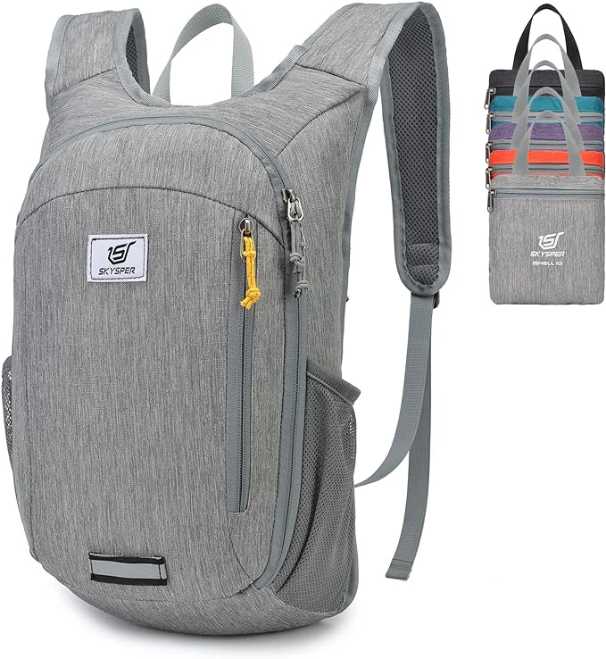 SKYSPER Small Daypack 10L Hiking Backpack Packable Lightweight Travel Day Pack for Women Men