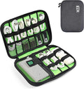 Luxtude Travel Cable Organizer Bag, Flat Cord Organizer Bag, Portable Electronics Case, Travel Essentials for Wire/Cord Storage/Charger Case/Cable Storage/Tech Accessories Pouch/Tech Gifts