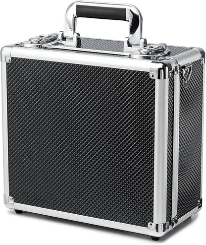 Multi color Card Storage Hard Case, Sports Card Collection Boxes,Trading Cards Cabinet, Card Holder, Toploader Box (Black, Medium)