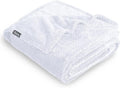 Bare Home Textured Fleece Blanket - Twin/Twin Extra Long - Ultra-Soft Lightweight for Bed, Sofa, and Couch - Luxury Microplush - Cozy Warm Blanket (Twin/Twin XL, Chevron White)