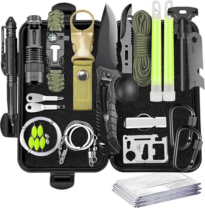 Gifts for Men Dad Him Birthday Christmas Fathers Day, Cool Gadget/Survival Gear and Equipment, Unique Camping Hunting Hiking Outdoor Gear, Gift Idea for Valentines Day Boyfriend Boys Stocking Stuffer