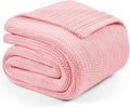 L'AGRATY Knitted Weighted Blanket - 48"x72" 12lbs Cooling Chunky Knit Heavy Blanket for Adults Braided Crochet Throw Thick Cable Yarn Knit Decorative No Beads Evenly Weighted Machine Washable