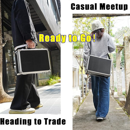 Multi color Card Storage Hard Case, Sports Card Collection Boxes,Trading Cards Cabinet, Carrying Cases Specially Adapted to Hold Sports Trading Cards, Toploader Box