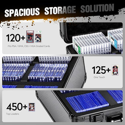 Graded Card Storage Box, Top Loader Boxes, Sports Trading Card Storage Case, Slab PSA/GMA/CSG/SGC/HGA Magnetic Holder, Baseball Football Card Case
