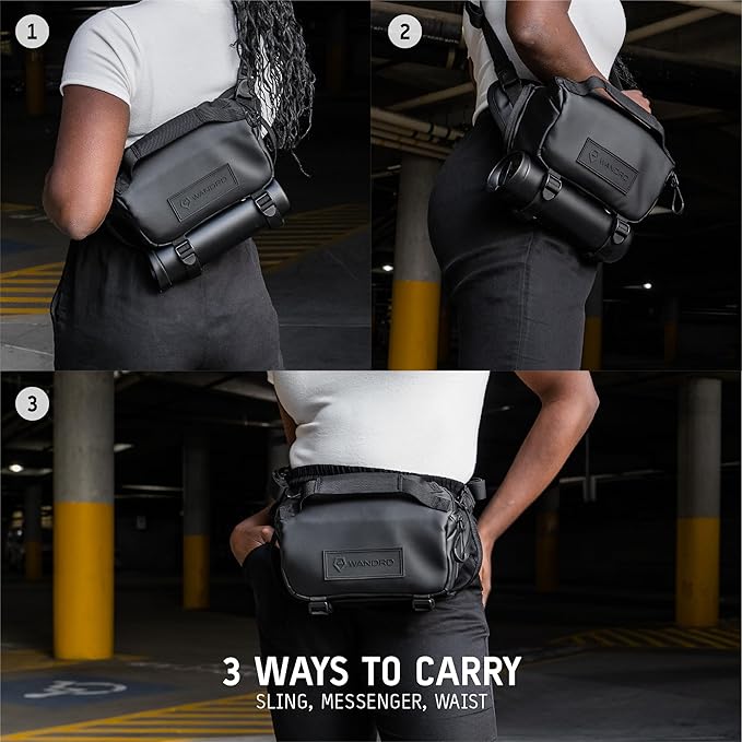 WANDRD ROGUE V1 3L Sling: Compact Camera Sling and Crossbody Bag with Fast Access, 3-Way Carry– Lightweight Everyday Bag Great for Travel, Photography, and Daily Use (Yuma Tan)