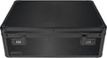 Vaultz Storage Lock Box - 6.5 x 19.25 x 13.5 Inch Lockable Dorm Storage Trunk with Combination Lock - Briefcase, Medicine Box, Lock Boxes for Personal Items, Cash, Laptop - Black on Black
