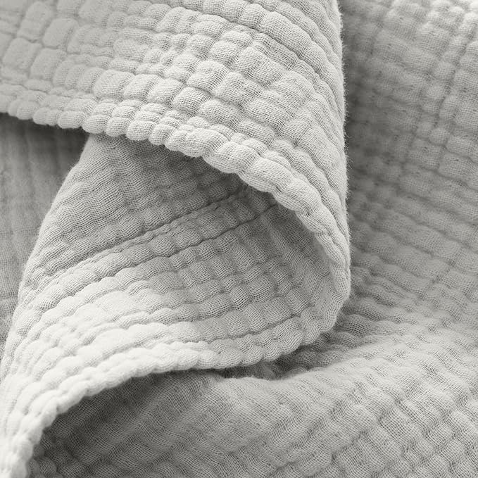 BOLL & BRANCH Dream Bed Blanket - Twin/Twin XL, Mist - Luxury 100% Organic Cotton - Soft, Lightweight and Breathable - Cloud-Like Touch