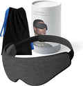 Ostrichpillow Eye Mask, Sleep Mask for Men Women 100% Blackout, No Pressure On Eyes, Soft & Breathable, Adjustable Fit, Travel Bag Included