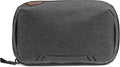 Peak Design Tech Pouch, Charcoal, Electronics Organizer for Travel or Everyday Carry, Origami-Style Storage, Cable Pass-Through, Weatherproof Recycled Nylon, Gear Carry Bag for Men and Women