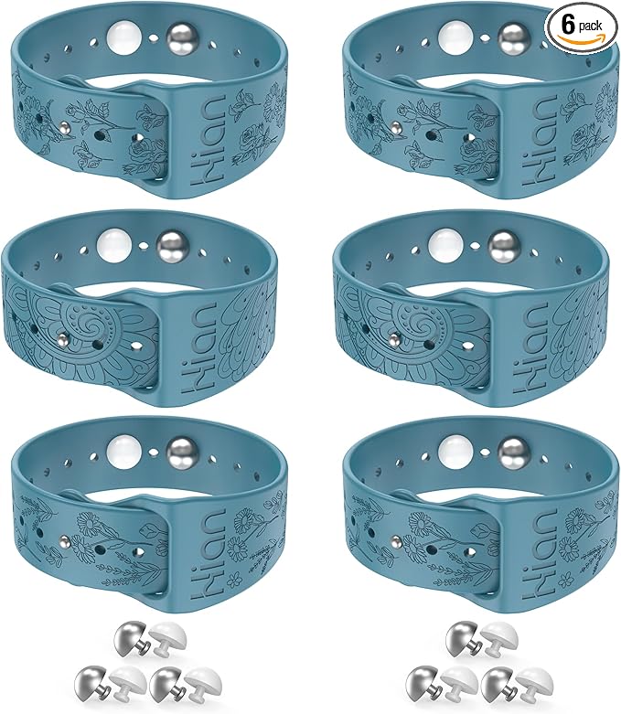 Hion Motion Sickness Bracelets Sea Sickness Wristbands for Motion Sickness/Morning Sickness/Pregnancy Nausea Anti Nausea Wristband Acupressure Nausea Bands Motion Sickness Bands（3Pairs-Bule）