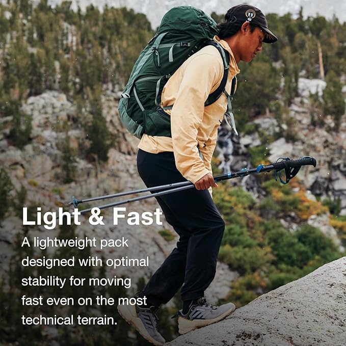 Osprey Talon 33L Men's Lightweight Hiking Backpack with Hipbelt, Phantom Grey/Dark Charcoal