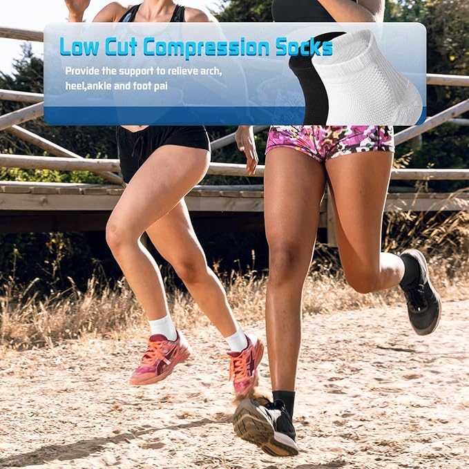 Iseasoo Copper Compression Socks for Men & Women – Plantar Fasciitis Relief, Ankle Support & Circulation – Running & Recovery
